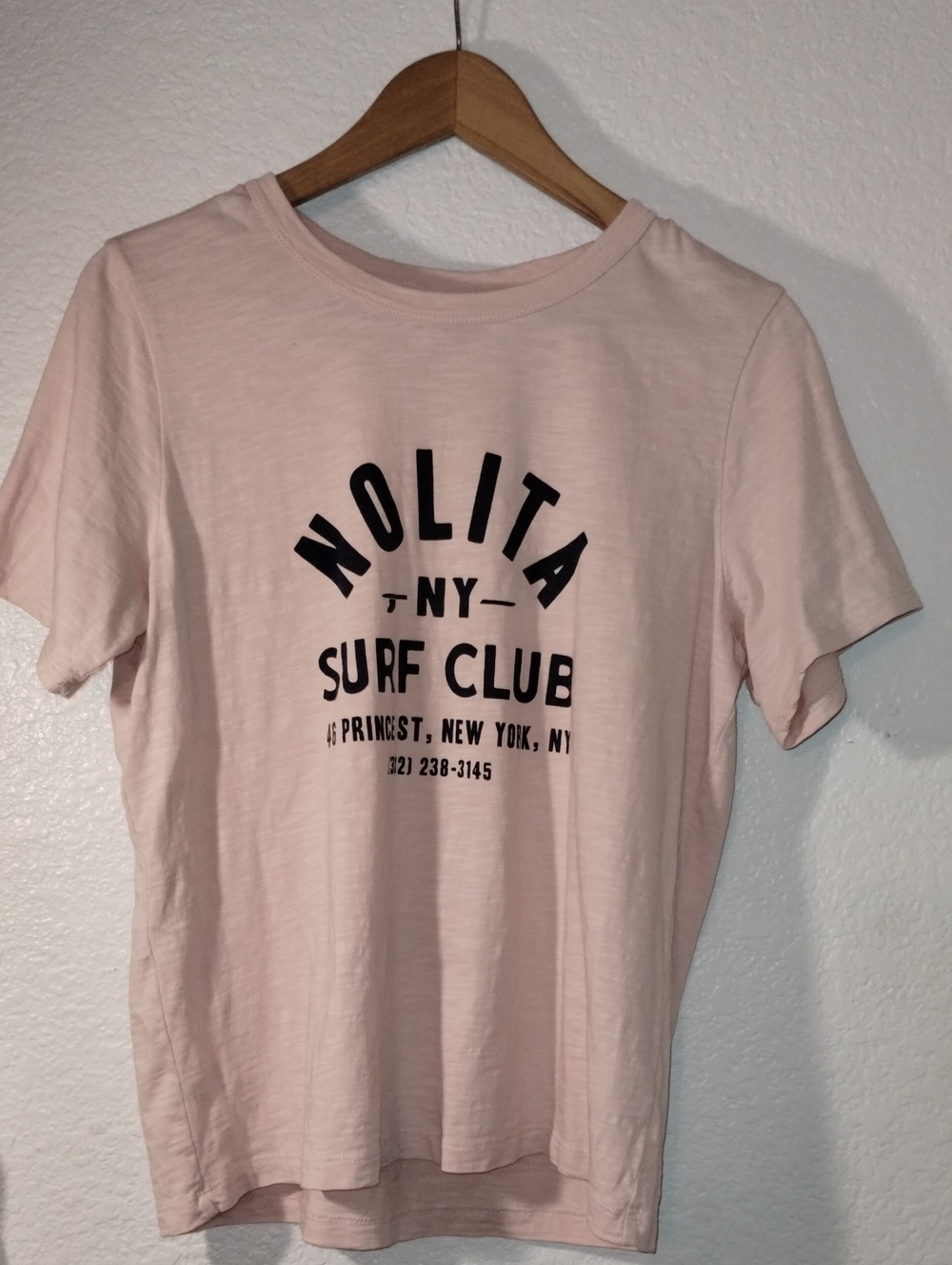 Faherty T-shirt "Nolita Surf Club" Sunwashed Organic Cotton Size Medium
